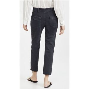 Nili Lotan Stretch Cotton Carbon Gray Cargo Jenna Ankle Pants Trouser Size 2